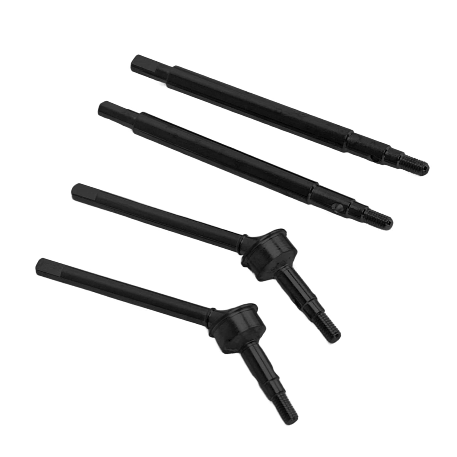 RC Car Przedni Tylny CVD Napęd Wał Mosiężny Przedłużenie Napędu Łącznik Wał Napędowy 1/18 (Black)