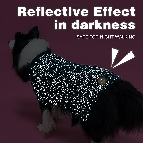 Kyeese Dog Sweater Warm Dog Coats Comfy Dog Sweater Medium Size Dog Medium Dog Sweater With Reflective Yarn Stretchy Dog Clothes Pullover Dog Sweater For Medium Dogs Boy thumb #7