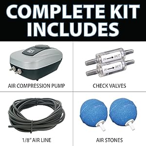 Crystalclearpondair2completeaerationkitwhisperquietwatergardenoxygenationbubblersystemaddsoxygentokoifishpondsoutdooraeratorcompressorpumptubing2airsubmersiblestone Urban Country Home Decor Crystalclear pondair 2 complete aeration kit whisper quiet water garden oxygenation bubbler system adds oxygen to koi fish ponds outdoor aerator compressor pump tubing 2 air submersible stone urban country home decor