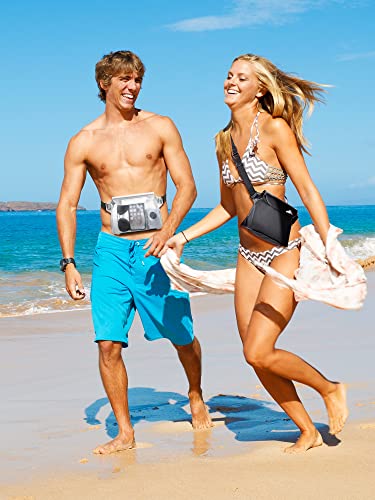 Image of HEETA 2 /3 /4 Pack Waterproof Pouch with Waist Strap, Screen Touchable Dry Bag with Adjustable Belt for Phone Valuables for Kayaking, Swimming, Snorkeling, Boating, Fishing, Surfing & Beach