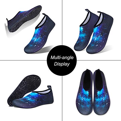 Image of WateLves Water Shoes for Womens Mens Barefoot Quick-Dry Aqua Socks for Beach Swim Surf Yoga Exercise New Translucent Color Soles