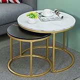 Größe – ineinander stapelbare Couchtische enthalten einen großen Tisch (Φ 23,6 × 45 cm) und einen kleinen Tisch (Φ 45 × 39,4 cm)