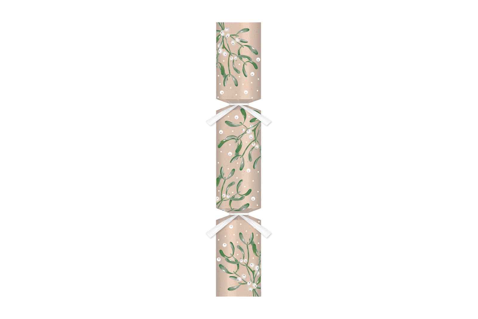 RSW 50 x 12 Inch Eco Mistletoe Christmas Crackers – Catering Bulk Pack – Recyclable Large Crackers with Hat, Joke & Novelty – Perfect for Christmas Parties & Dining Tables