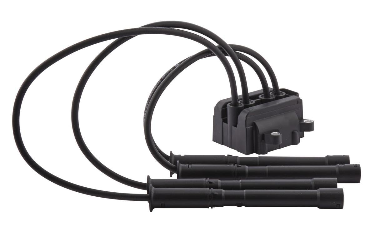 Hella Ateşleme Bobini - 12V - 4-Kutuplu - Blok Ateşleme Kapsülü/Ateşleme Bobini Hattı Dahil - Vidalanmış Ignition Coil