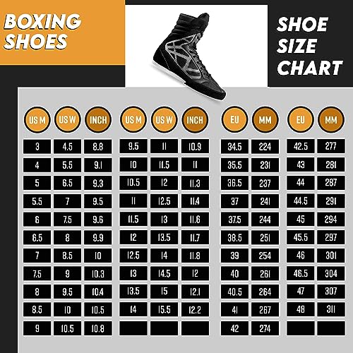 core boxing shoes - lightweight boxing shoes for men amp women - boxing training shoes with high support  high traction boxing boots - breathable lace up boxer shoes  mens kickboxing shoes