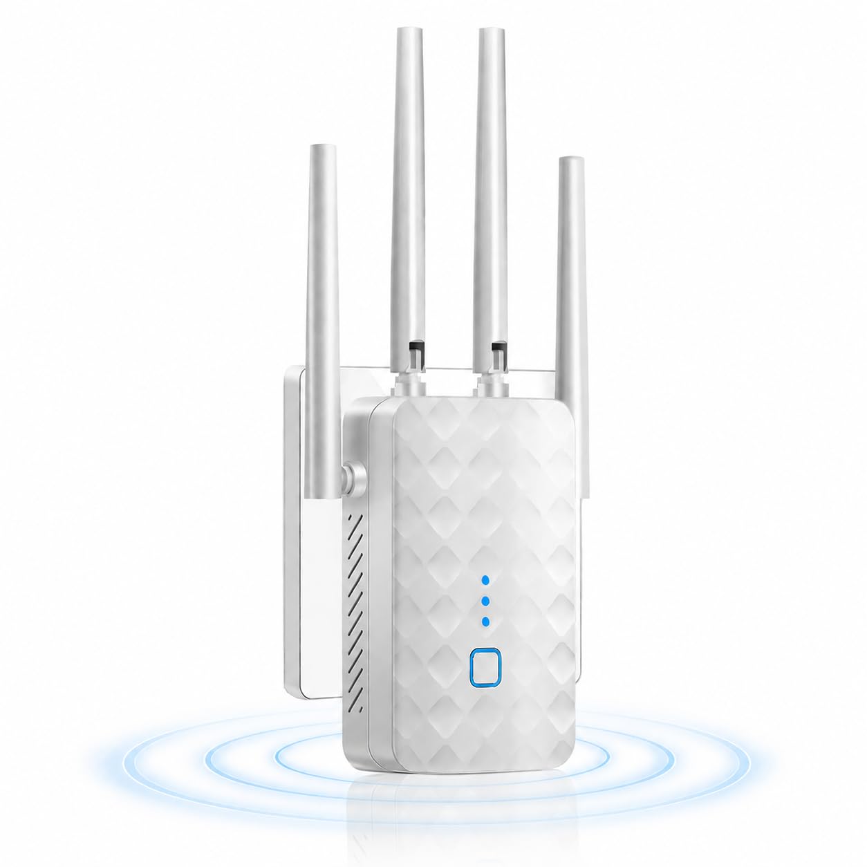 Photo 1 of WiFi Extender Signal Booster for Home: Internet Repeater Range Covers Up to 9995 Sq.ft and 45+ Devices (White)