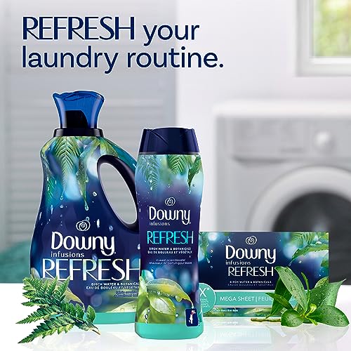 Image of Downy Infusions In-Wash Laundry Scent Booster Beads, REFRESH, Botanical Florals and Birch Water Scent, 24 oz