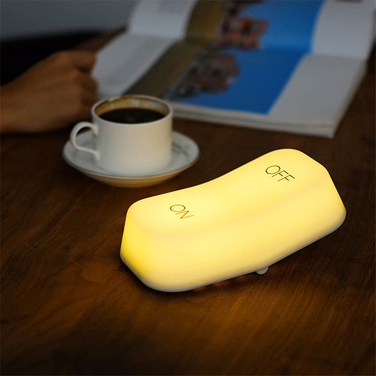 Luz Noche LED Lámpara Noche Para Guardería Touch Inalámbrico Baby Snooze Light, Lámpara De Ayuda Para Dormir, Luz Bebé, Lámpara Cabecera Dormitorio Infantil USB Recargabl,Warm light