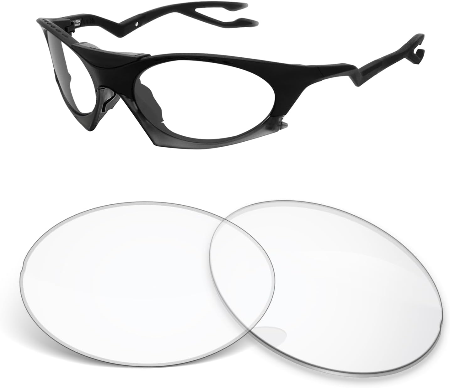1.5MM Replacement Lenses Compatible With Oakley Plantaris OO9437 63mm Sunglasses, Anti-Scratch