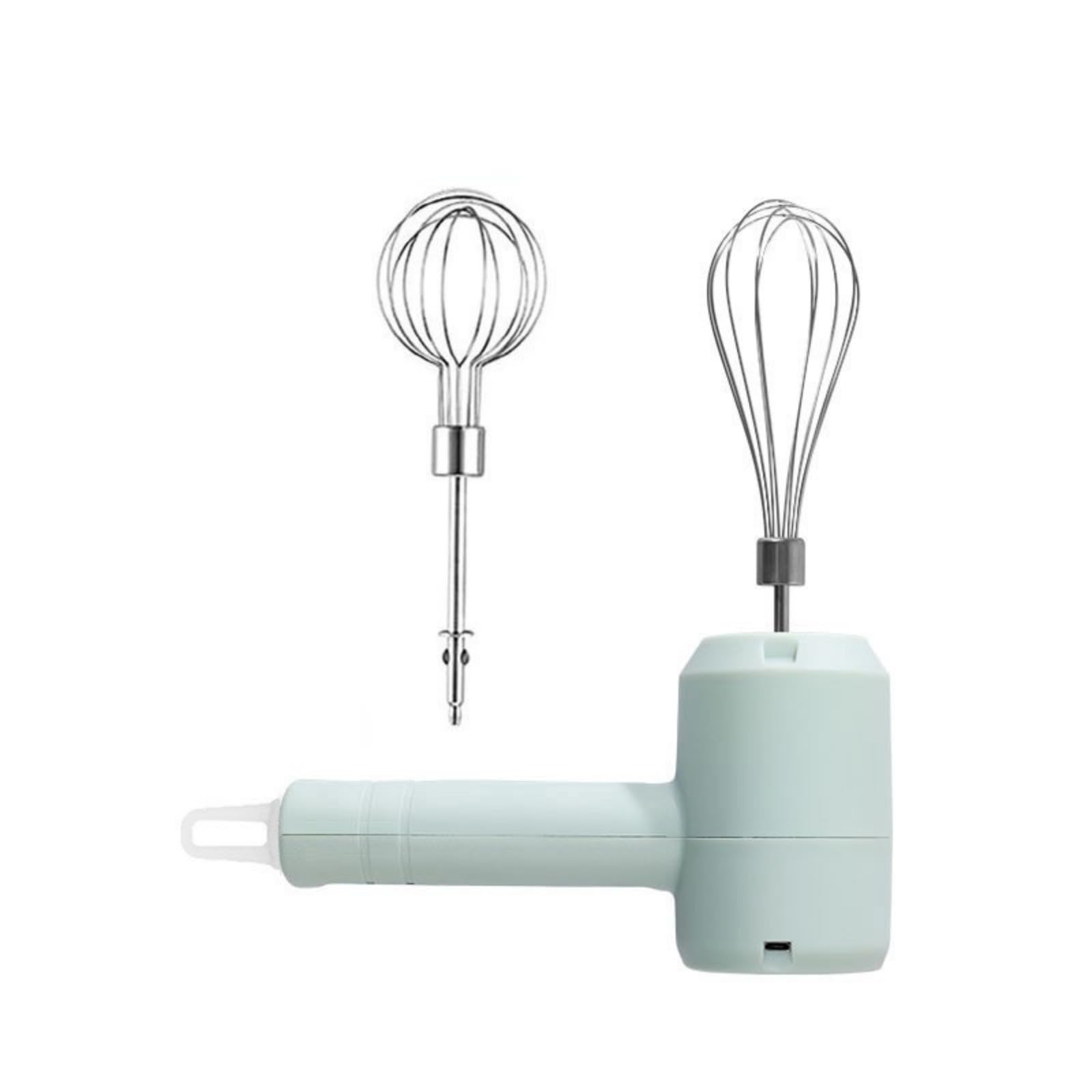 Jazuaiao Cordless Eggs Beater with 800mAh Battery 3 Speed Mode Nonrust Steel Cutter Delicate Design for Home Baking Dessert Nonrust Steel Electric Whisks