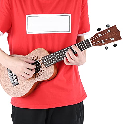 Ukulélé, 21 Pouces Sapele Ukulele 4 Cordes Hawaii Guitare Instrument de Musique (trou sonore tournesol) - Les Beatles, Paul McCartney, John Lennon, RIngo Starr, George Harrison Ukulélé, 21 Pouces Sapele Ukulele 4 Cordes Hawaii Guitare Instrument de Musique (trou sonore tournesol) – Image 8
