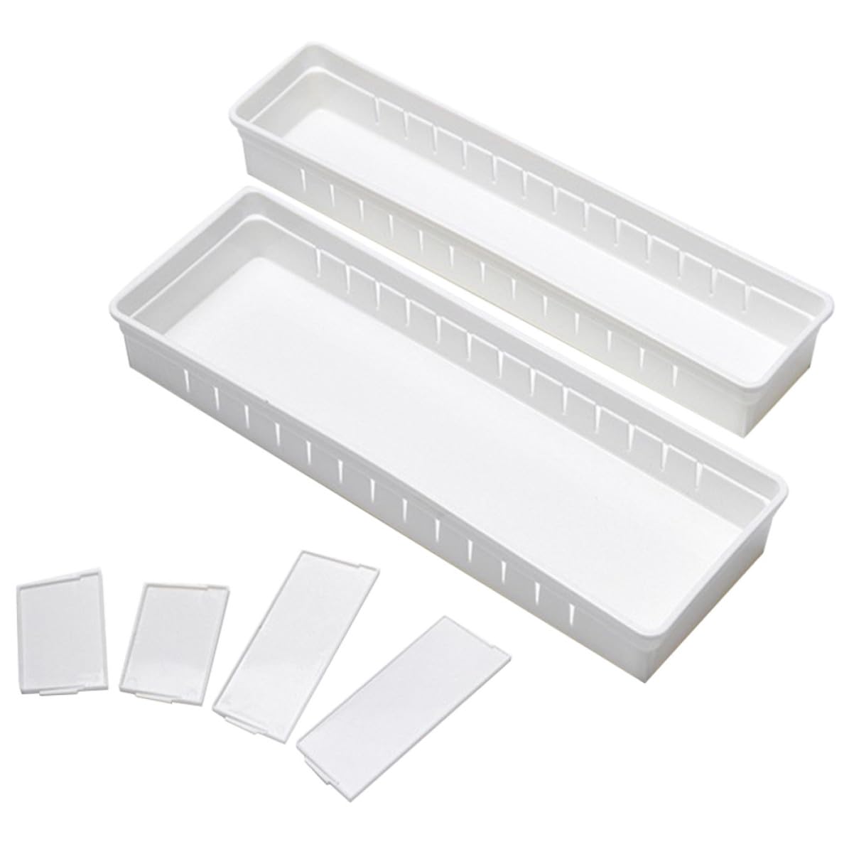 Caja organizadora de plástico PP para solucionar el caos en cajones de cocina y baño