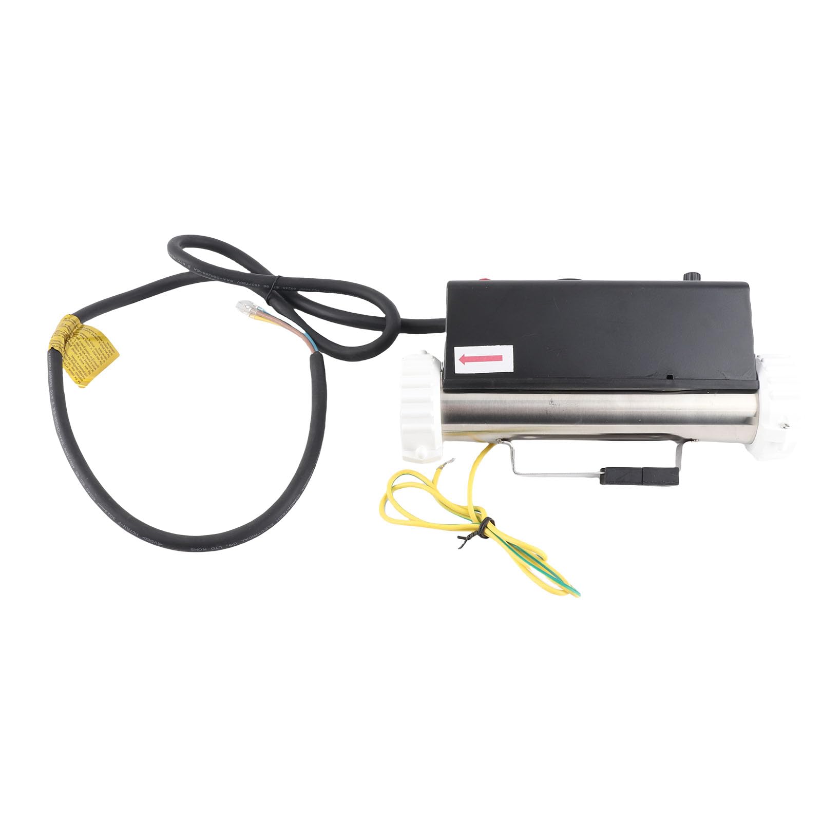Rengue Calentador de Piscina, Calentador Eléctrico de con Control de Temperatura e Interruptor de Protección de Alta Temperatura, para Bañera de Hidromasaje y Piscina (3KW)