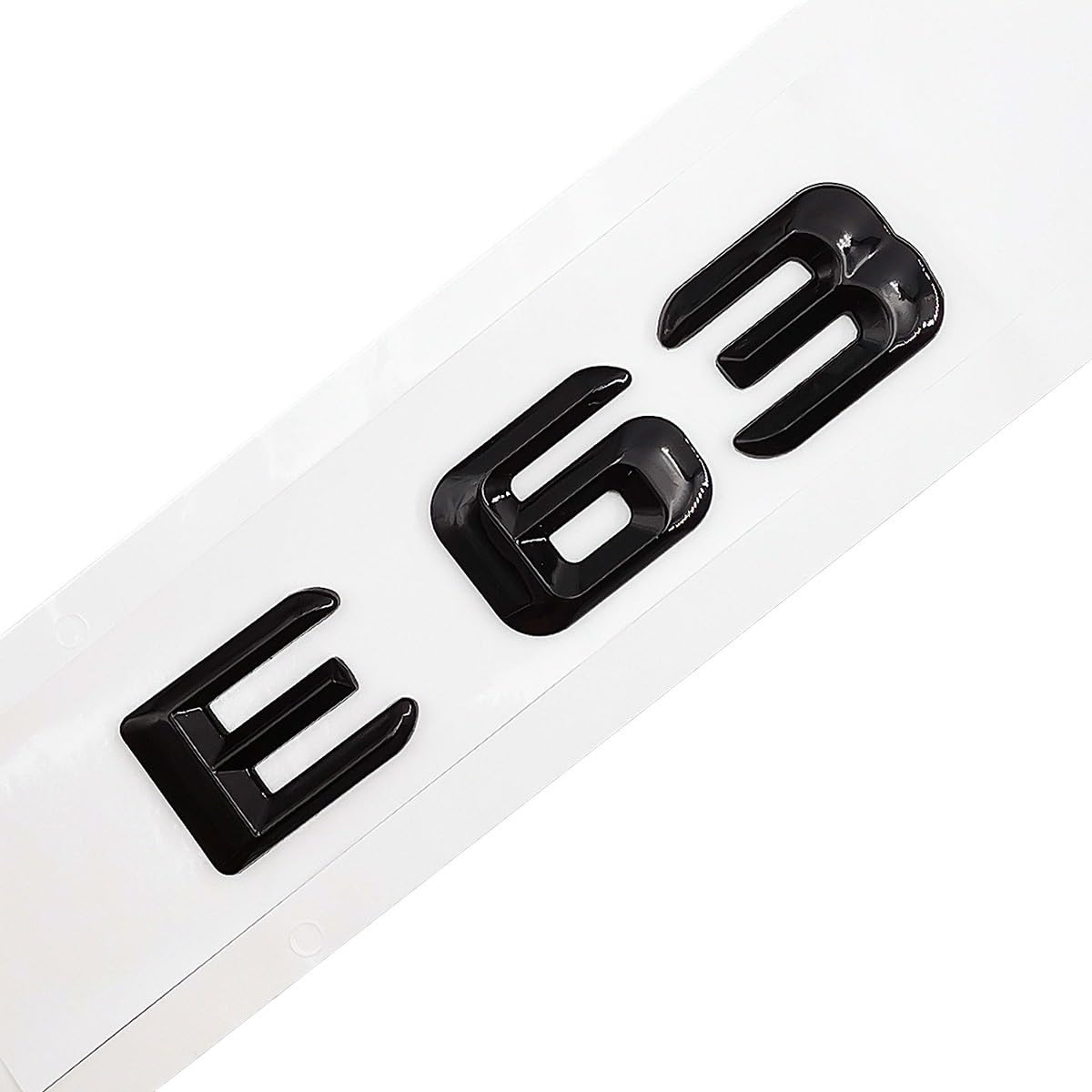 Emblema trasero E63 Black de letras y números para Mercedes Benz