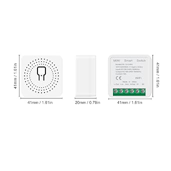 Smart Switch WiFi Light Switch APP Control DIY Module 16A AC100-240V 50/60HZ Mini Smart Relay for Home Wall Light Control Family Sharing