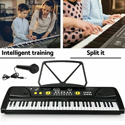 JIREOU Clavier électronique Musical 61 clés clés claviers Mini Enfants numériques de Piano Stand de Musique Convient à l’enseignement de Noël - Les Beatles, Paul McCartney, John Lennon, RIngo Starr, George Harrison JIREOU Clavier électronique Musical 61 clés clés claviers Mini Enfants numériques de Piano Stand de Musique Convient à l'enseignement de Noël – Image 3
