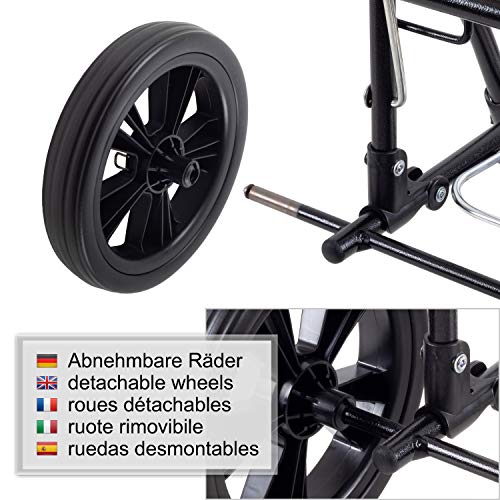 Andersen Shopper Komfort Stahl klappbar mit Rad Ø 20cm und 47 Liter Tasche Mara schwarz – Bild 7