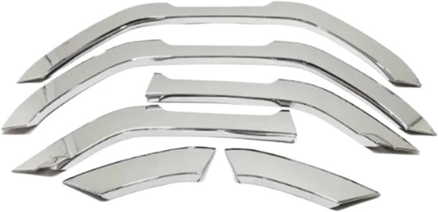 Front Rear Fender Flares Wheel Extension Arch Cover Trim ABS Plastic 6pcs Compatible for Toyota Land Cruiser 250 Prado LC250 2024(Silver)