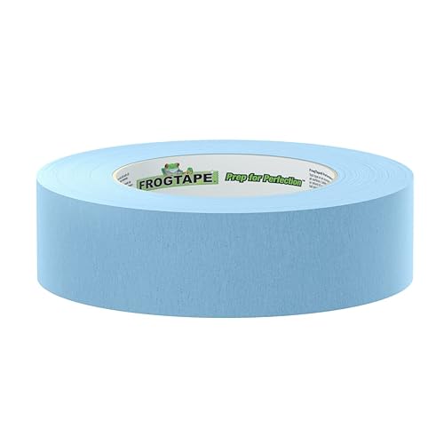 Miniatura 3 de FrogTape 105328 - Cinta adhesiva de grado de rendimiento de temperatura moderada, color azul claro, 250 unidades, 1.417 in x 180.4 ft, 4 rollos por