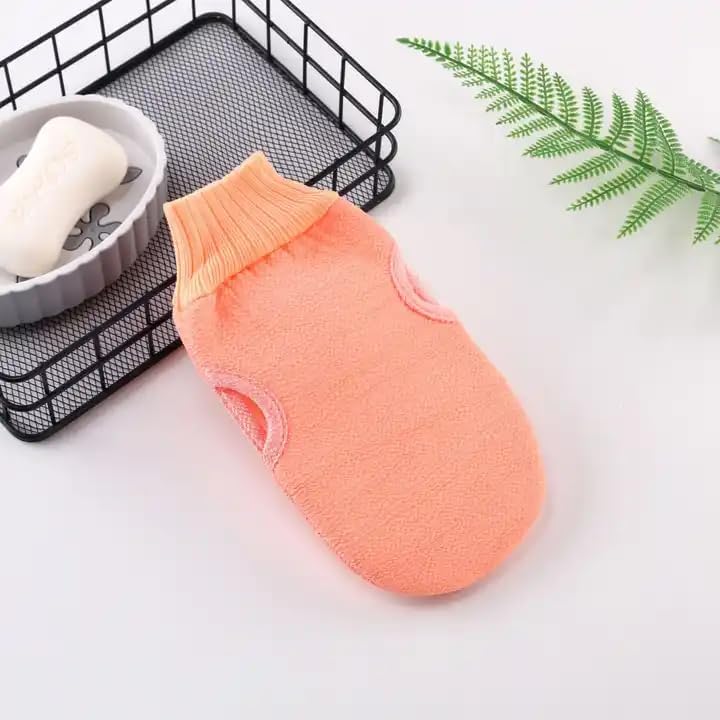 MURTISIDDH Lint-Free Bath Scrubber Set with Soft Brush and Water Absorption - Portable and Reusable Back Scrubber Shower Ball- 3Pc Set 2