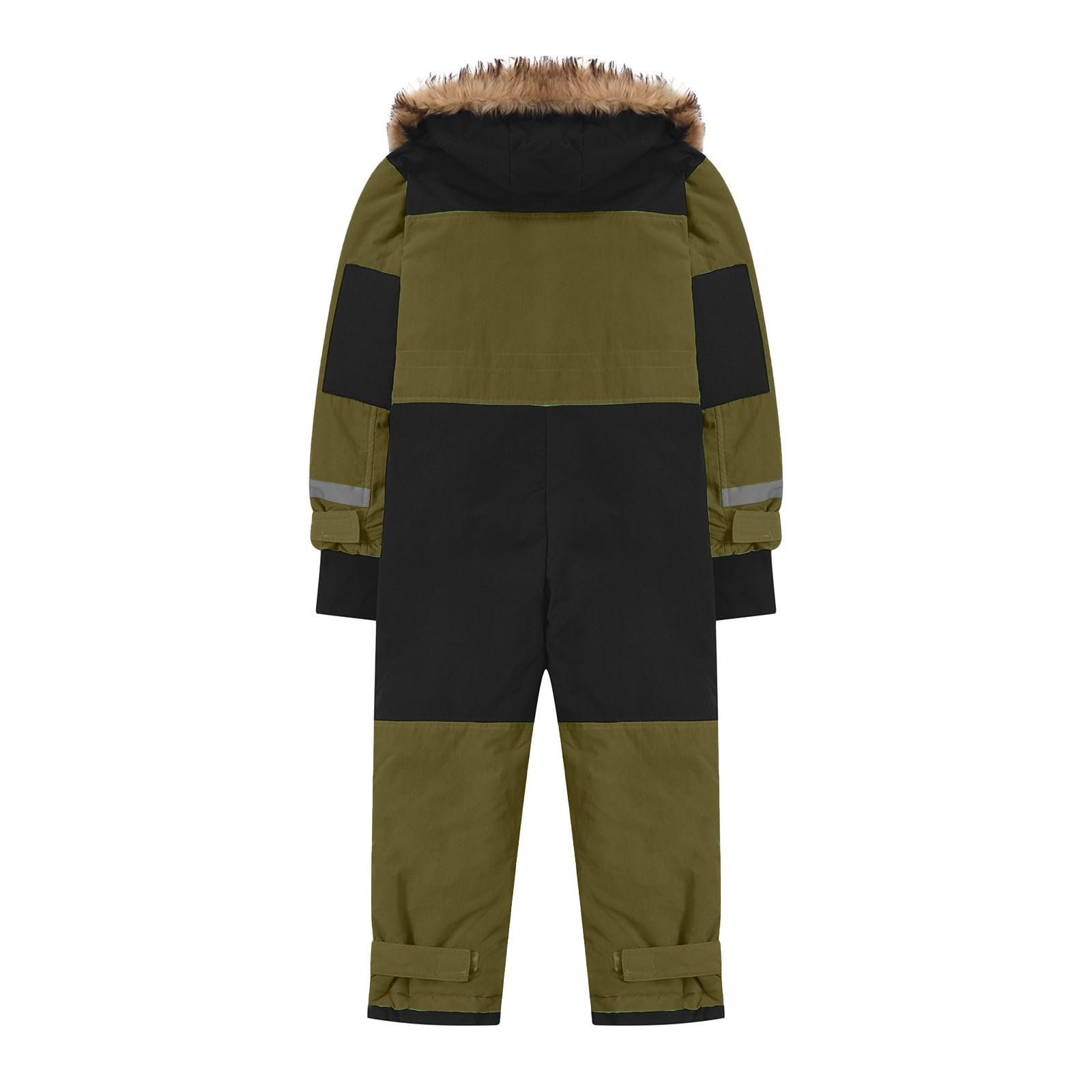 Generisch Tuta da neve per bambini e ragazzi, termica, invernale, calda, da neve, antivento, con tuta rimovibile in softshell