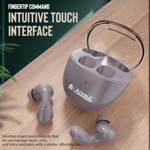 Image of AROMA TWS23 Upto 50Hr Playtime*, Dual Paring, BT V5.3, Fast Charging, Heavy Bass Bluetooth