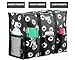 Pursetti Utility Tote (Medium, Black Daisy)