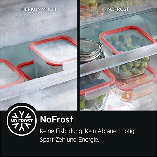 AEG Kühl-Gefrierkombination RCB732E5MB Freistehend mit NoFrost