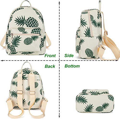 image for BTOOP Mini Backpack Girls Pineapple Water-resistant Small Daypack Shou