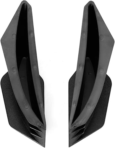 Fydun - Aleta de motocicleta, aleta de carenado de motocicleta, ala aerodinámica, 1 par, kit negrorojo (opcional) apto para Honda para Yamaha para