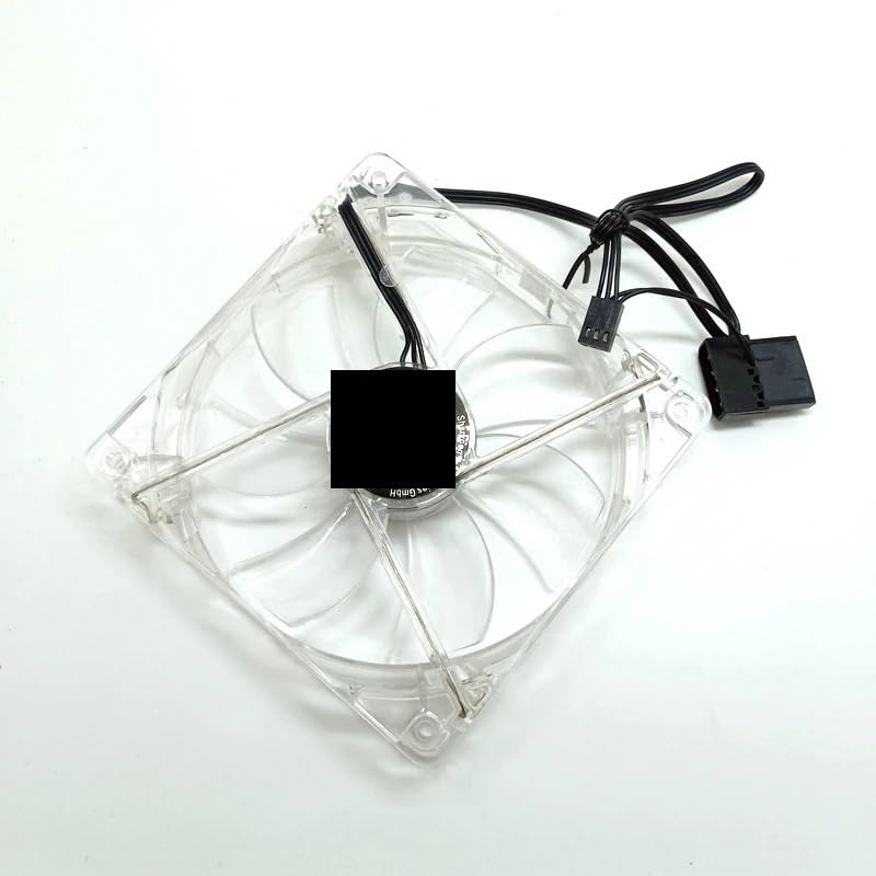 Ventilateur châssis SXDOOL transparent 12cm 3 lignes refroidissement PC