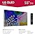 LG 55-Inch Class OLED evo Gallery Edition G2 Series Alexa Built-in 4K Smart TV, 120Hz Refresh Rate, AI-Powered, Dolby Vision IQ and Atmos, WiSA Ready, Cloud Gaming (OLED55G2PUA, 2022)