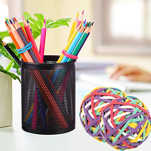 Amuu Rubber Band Ball #33 Rubber Bands 2 Pack Ball About 300Pcs 5 Colors Rubber Bands For Office School Home Strong Elastic Band 5 Colors Loop Office Supplies #TOP6