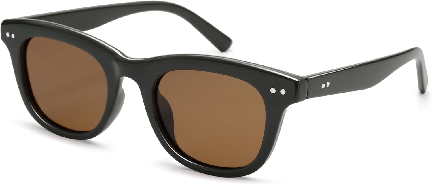 Retro Rectangle Polarized Sunglasses for Women Men Trendy 90s Chic Y2K Sunnies AP3758