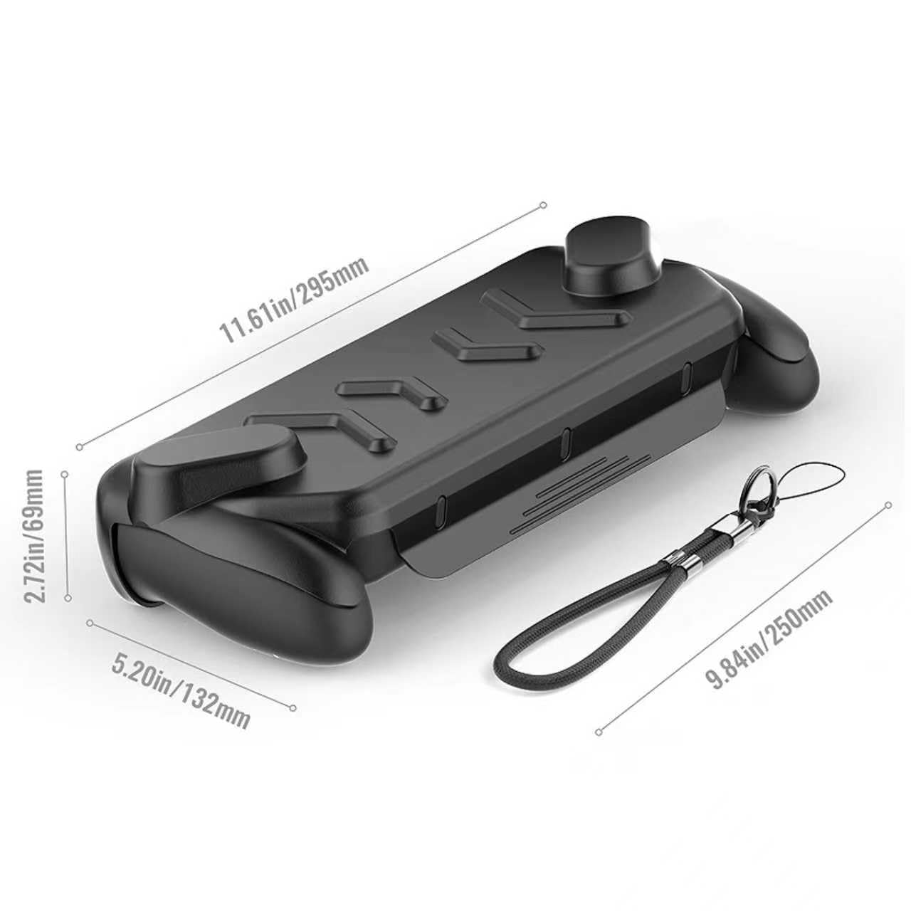 Zestaw Ochronnych Etui do ASUS ROG Xbox Ally X Konsoli do Gier 2025,ROG Xbox Ally Gaming Handheld Etui z Odłączaną Przednią Obudową,Tylnym Futerał Stojakiem i Paskiem,Czarny