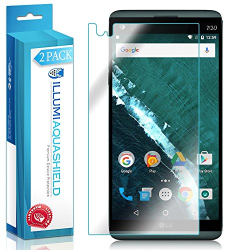 ILLUMI AquaShield Screen Protector Compatible with LG V20 (2-Pack) No-Bubble High Definition Clear Flexible TPU Film