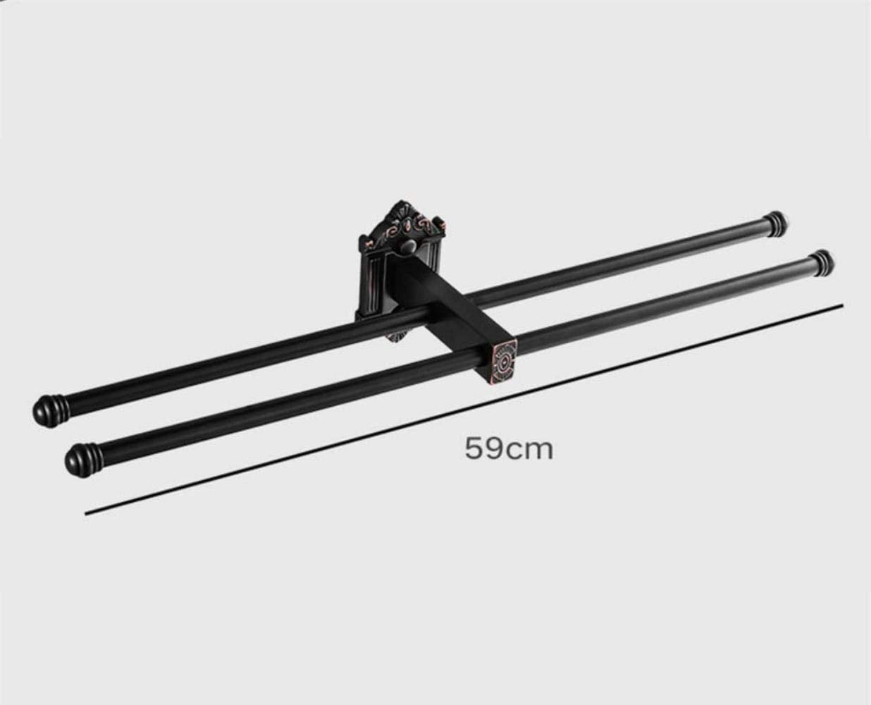 Stendino Rame Nero Bagno Doccia Porta asciugamani da bagno Ispessimento Accessori hardware Gancio a torre Anello a mano Decorazione Comfortable anniversary