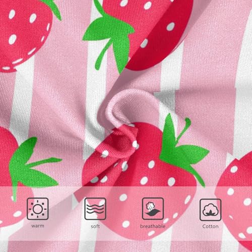 Girls Underwear Toddler 2t Cotton Panties Little Girl Fun Print Kids Briefs Undies Cute Red Strawberries Pink Stripes3