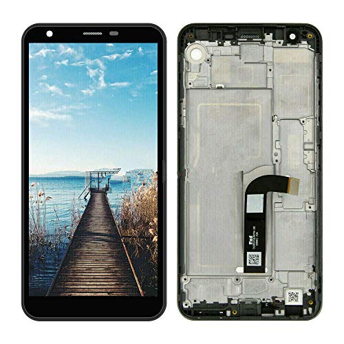 LCD Screen Digitizer Assembly Replacement with Frame for LG K30 2019 LM-X320QM/ Escape Plus X320CM/ Arena 2 X320AP /Prime 2 X320AA /Aristo 4+ LX320TA/Tribute Royal LM-X320PM