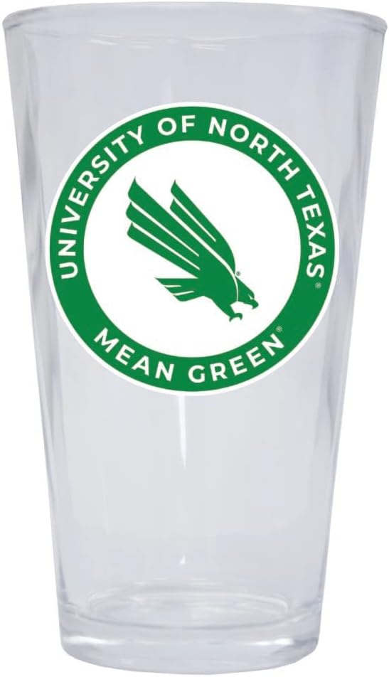 Vaso Pint North Texas 16 oz - Diseño Circular Oficial