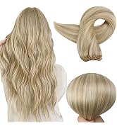 Blonde Hair Extensions Remy Straight Hair Weft