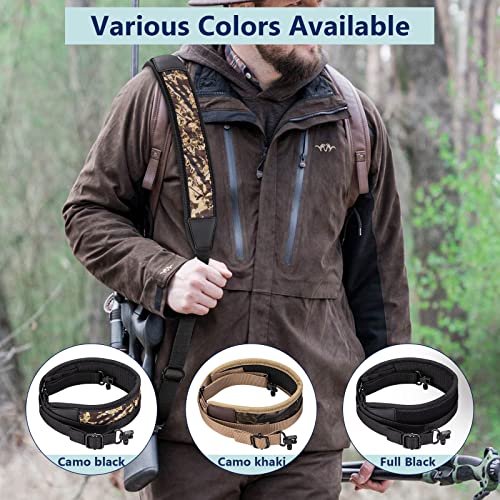 EZshoot Shotgun Sling with Swivels and Widened Anti-Slip Pad, Camo Black - image 5
