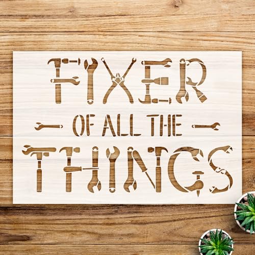 Tools Stencil Design for Crafts and DIY Projects, Ideal for Home Decor, Garage, and Workshop, Perfect for dads, Grandpas, and Uncles who Love Fixing Things - Size A3 (16.5