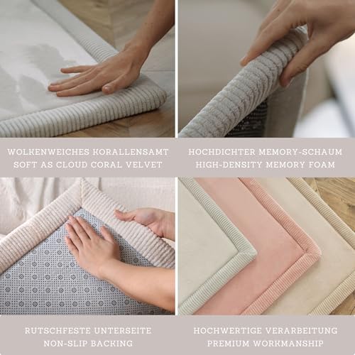 Image of Hakuna Matte CloudSoft Baby Play Mat for Floor 47 x 67 Dinosaur Balloons | Coral Velvet high-density foam Rug for Crawling Cozy Play , Water-Resistant, Easy-Care Tummy Time Playmat for Playpen