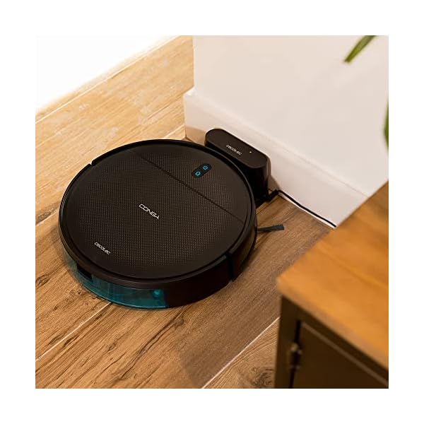 Cecotec Staubsaugerroboter Conga 999 Origin X-Treme. Zufällige Technologie, 1400Pa, 2 Seitenbürsten, 120 Minuten Autonomie, 6 Programme, Steuerung App und Fernbedienung, 2 Wischtücher – Bild 4