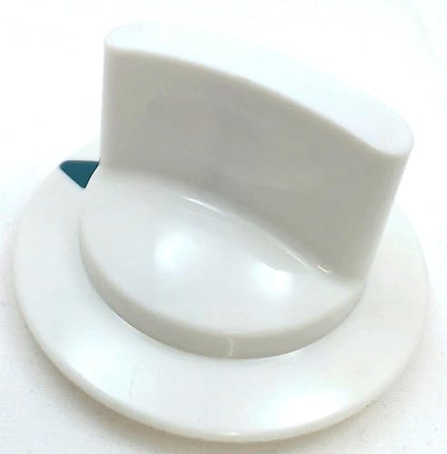 Replacement For Compatible With WE1M652, Dryer Timer Knob, White, replaces GE, Hotpoint