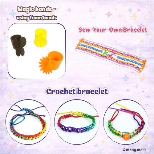 Image of Butterfly EduFields Bracelet Making Kit for Girls Age 8-14 | DIY Jewellery & Friendship Bracelet Making Set | Craft Activity | Birthday & Return Gift for Girls