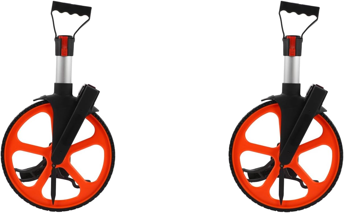 Distance Measuring Wheel Measuring Wheel Distance Meachanical Counter Hand for Land Measure 0‑9999.9m / 0‑9999.9ft