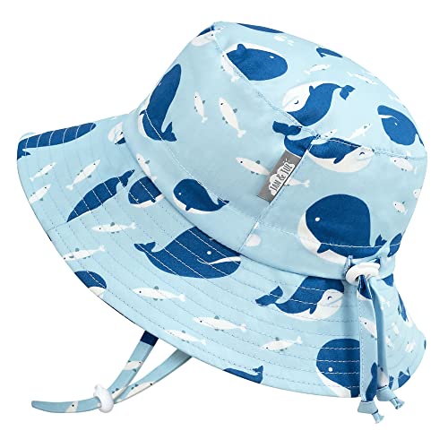 Image of JAN & JUL Grow-with-Me Cotton Bucket Sun-Hat for Baby and Kids