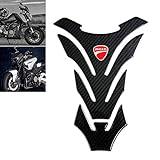 Universal Real Carbon Fiber Motorcycle Tank Pad Gas Oil Fuel Tank Pad Vinyl Decal Tank Protector...